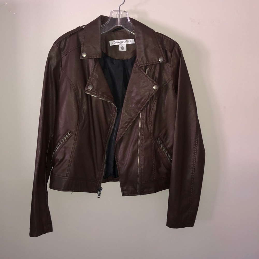 Faux leather jacket